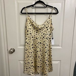 ASTR the label mini skater dress. Cheetah/leopard type print.